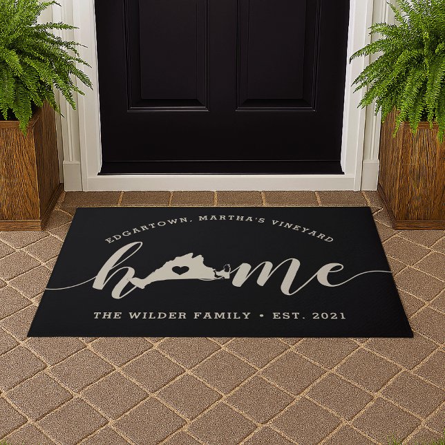 Martha's Vineyard Home Town Personalized Doormat (Creator Uploaded)