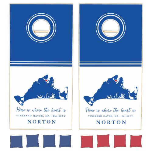 Marthas Vineyard Housewarming Gift Vineyard Haven Cornhole Set