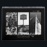 Martha's Vineyard Island Black & White Calendar<br><div class="desc">Black and white photography from Martha's Vineyard Island - photos by Martha Dean</div>