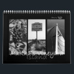 Martha's Vineyard Island Black & White Calendar<br><div class="desc">Black and white photography from Martha's Vineyard Island - photos by Martha Dean</div>
