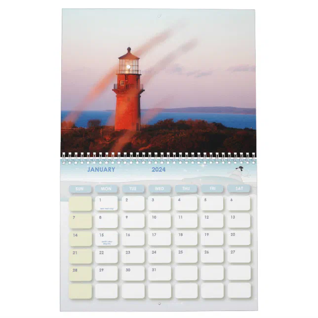 Martha's Vineyard Island Color Calendar Zazzle