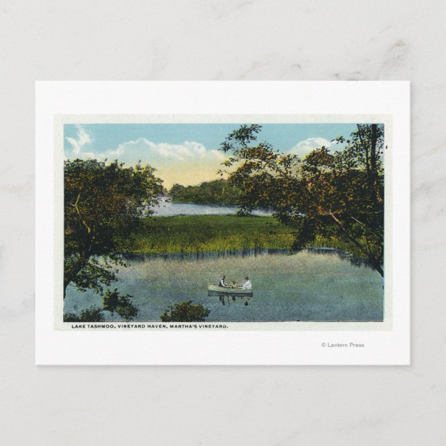 Martha's Vineyard, Lake Tashmoo Scene Postcard (Front)