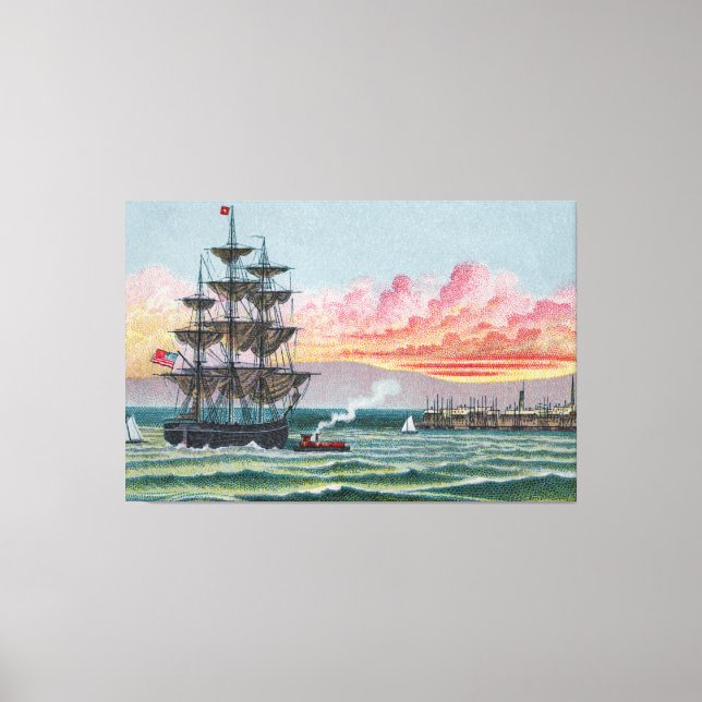 Martha's Vineyard Large Wrapped Canvas Print (Front)