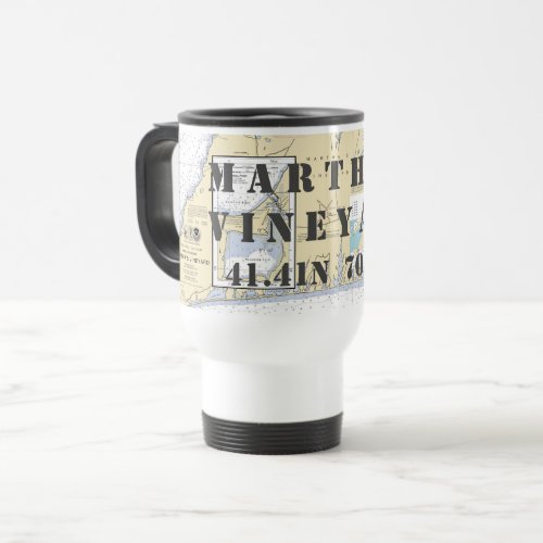 Marthas Vineyard Latitude Longitude Boaters Travel Mug