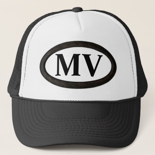 Marthas Vineyard MA MV Trucker Hat