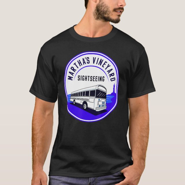 Martha's Vineyard MA  Sightseeing Bus Tour Men Wom T-Shirt (Front)