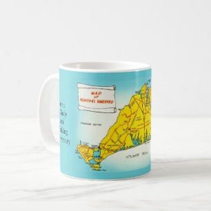 Martha's Vineyard Map Custom Mug