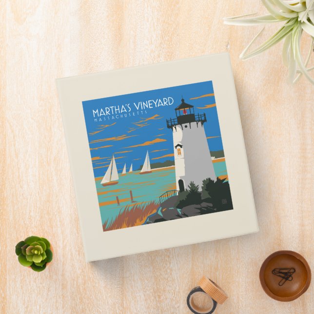 Martha's Vineyard, Massachusetts | Lighthouse 3 Ring Binder (In Situ)