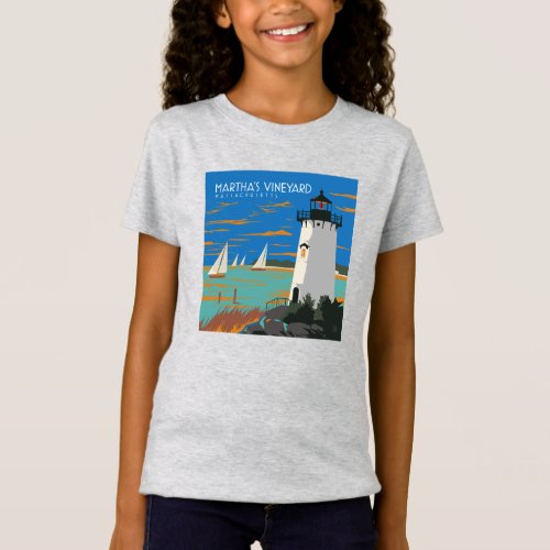 Marthas Vineyard Massachusetts  Lighthouse T_Shirt