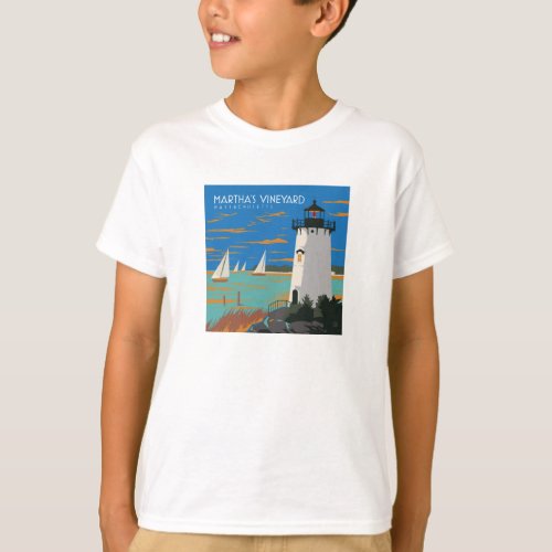 Marthas Vineyard Massachusetts  Lighthouse T_Shirt