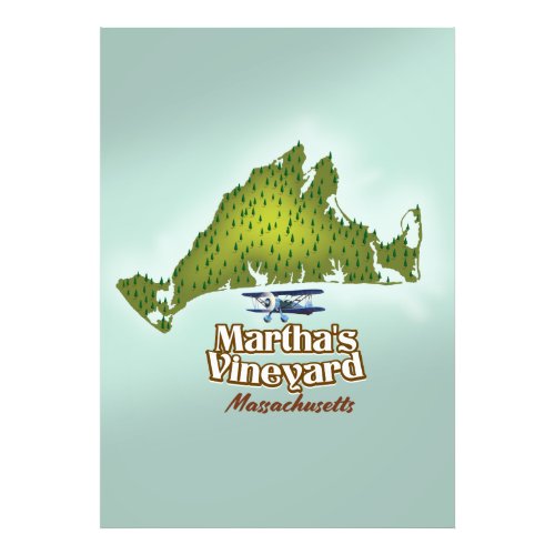 Marthas vineyard Massachusetts travel poster