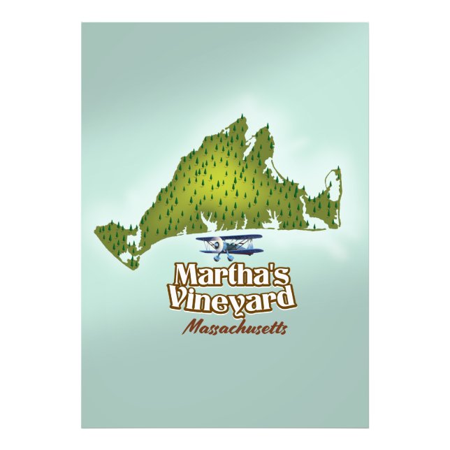 Martha's vineyard Massachusetts travel poster (Front)