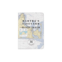 Martha's Vineyard Monogram Authentic Nautical Passport Holder