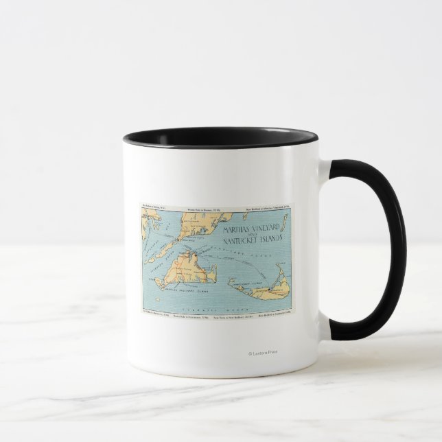 Martha's Vineyard & Nantucket Islands Mug (Right)