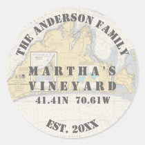 Martha's Vineyard Nautical Envelope Seals Boaters