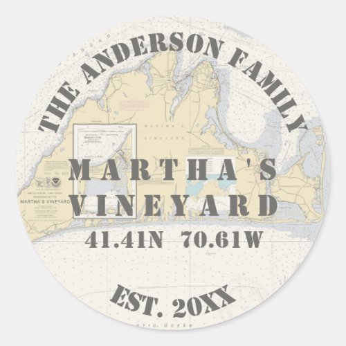 Marthas Vineyard Nautical Envelope Seals Boaters