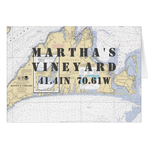 Marthas Vineyard Nautical Navigation Chart