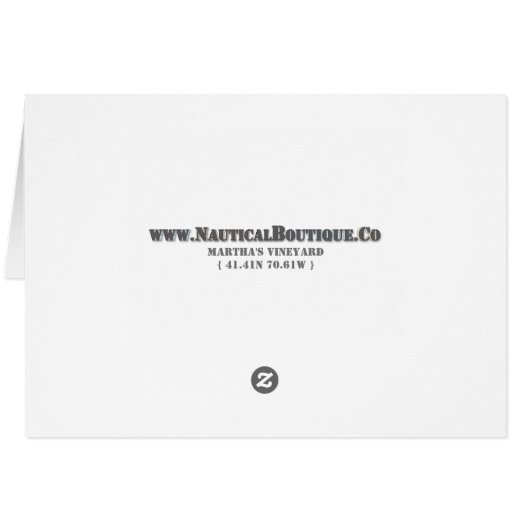 Martha's Vineyard Nautical Navigation Chart (Back Horizontal)