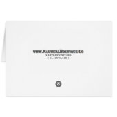 Martha's Vineyard Nautical Navigation Chart Cards (Back Horizontal)