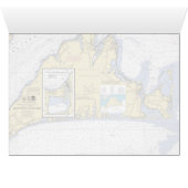 Martha's Vineyard Nautical Navigation Chart Cards (Inside Horizontal (Bottom))