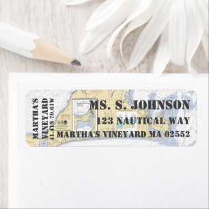 Martha's Vineyard Nautical Navigation Chart Label