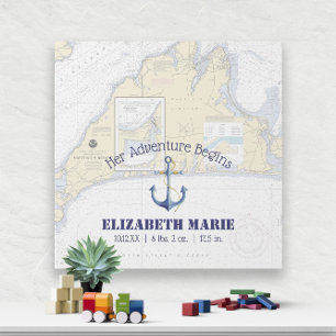 Martha's Vineyard ⚓ Nautical Nursery Gallery Wrap