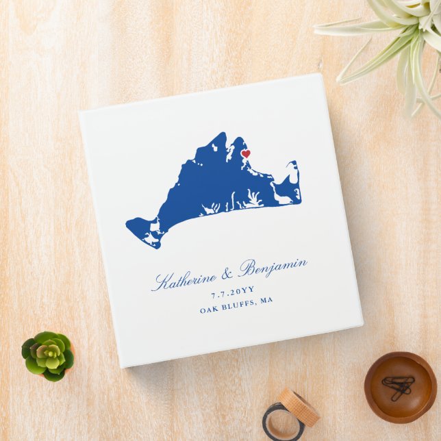 Martha's Vineyard Oak Bluffs Wedding Planning  3 Ring Binder (In Situ)