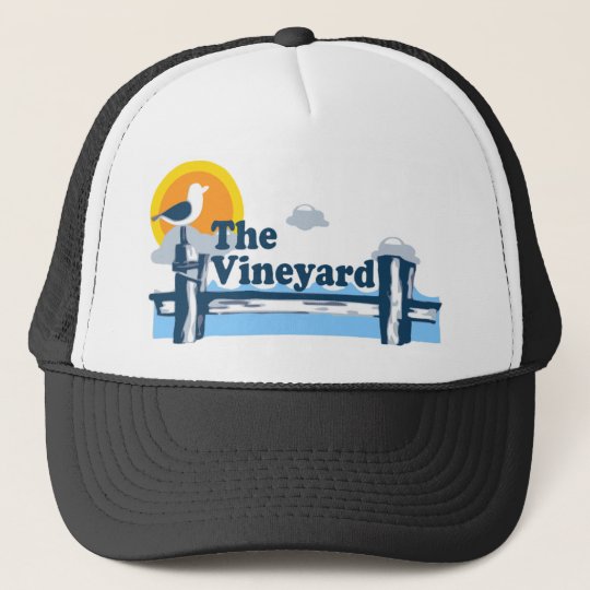 Martha's Vineyard "Pier" Design. Trucker Hat
