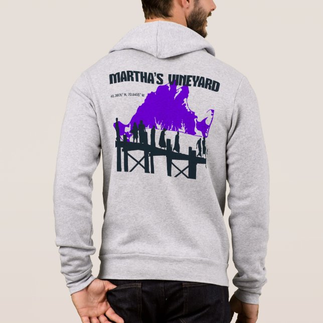 MARTHA'S VINEYARD Pier Zipper Hoodie (Back)