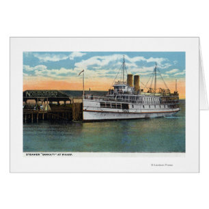 Martha's Vineyard, Sankaty Steamer at Wharf Cards