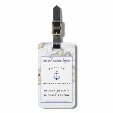 Martha's Vineyard Save the Date Destination Wed Bag Tag Martha's Vineyard Save the Date Destination Wed Bag Tag