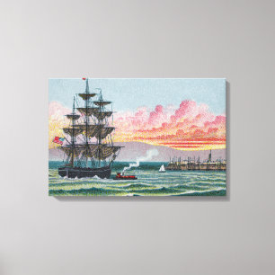 Martha's Vineyard Small Wrapped Canvas Print