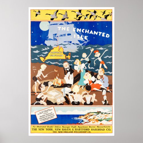 Marthas Vineyard The Enchanted Isle Poster