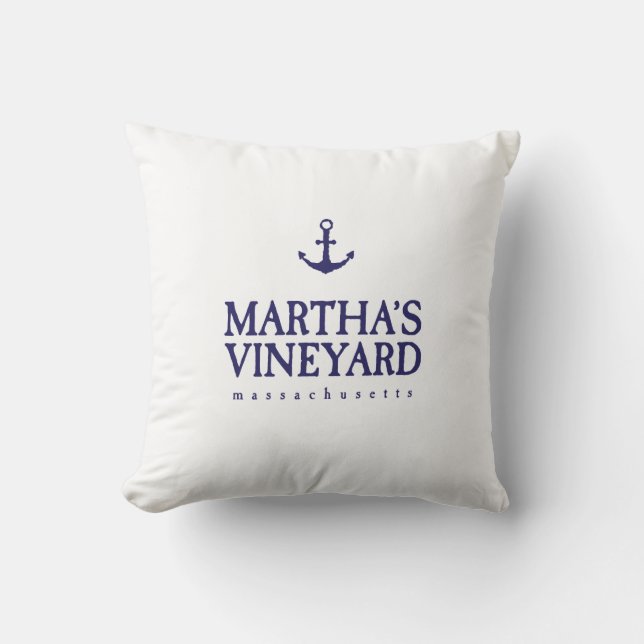 Martha's Vineyard Throw Pillow (Front)