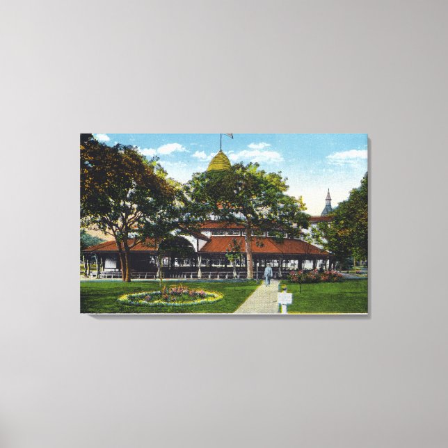 Martha's Vineyard, View of Methodist Canvas Print (Front)