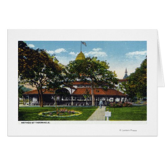 Martha's Vineyard, View of Methodist Cards (Front Horizontal)