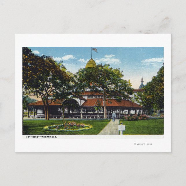 Martha's Vineyard, View of Methodist Postcard (Front)