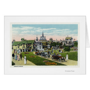 Martha's Vineyard, View of Ocean Avenue Cards