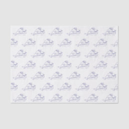 Martha's Vineyard Vintage Map #1 Navy Blue Tissue Paper
