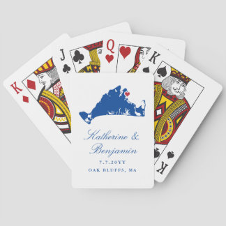Martha's Vineyard Wedding Favor Vineyard Haven Pla Poker Cards