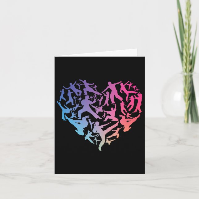 Martial Art Heart Love Training Karate Tae Kwon Do Card (Front)