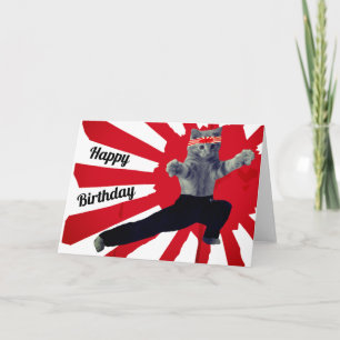 Martial Art Karate Birthday Card