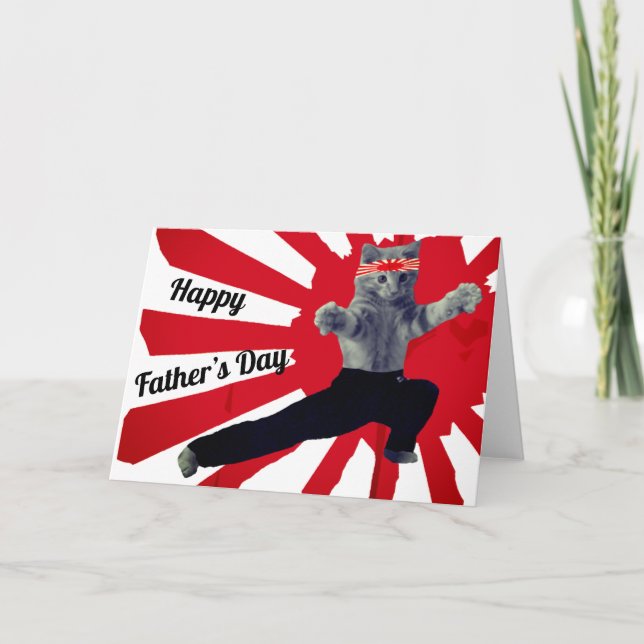 Martial Art Karate Father’s Day Card (Front)