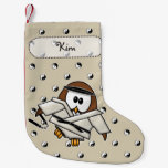 martial art master owl small christmas stocking