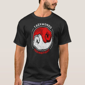 Martial Art Taekwondo Retro Train Fight Yin Yang F T-Shirt
