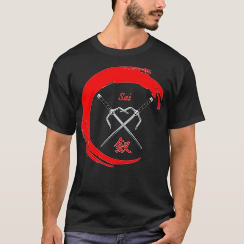 Martial Art Weapon SAI T_Shirt