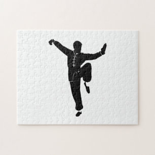 Martial Artists - Choose background color Jigsaw Puzzle