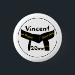 Martial Arts 1st Degree Black Belt Button<br><div class="desc">The Martial Arts 1st Degree Black Belt Button makes a unique keepsake gift idea for a blackbelt promotion test or exam when you personalize it with the name of your martial artist, team / dojo name or specific martial art. Suitable for karate, taekwondo, kung fu, ju jitsu or judo. This...</div>