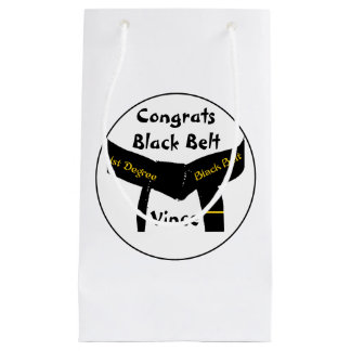 Martial Arts 1st Degree Black Belt Congratulations Small Gift Bag