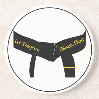Martial Arts 1st Degree Black Belt Drink Coaster